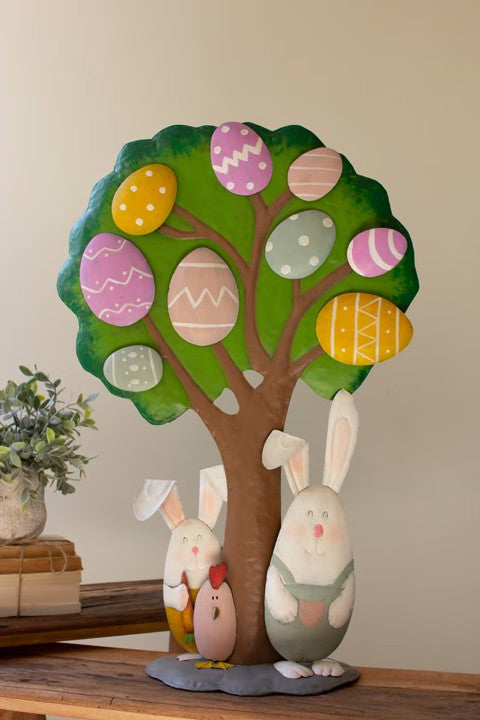 Large Painted Metal Easter Egg Tree | Seasonal | Easter