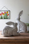 Set of 2 Rustic Metal Rabbits | Seasonal | Easter