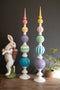 Set of 2 Painted Metal Finials | Seasonal | Easter