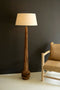 Tall Wooden Floor Lamp with Fabric Shade | Island Decor | Lighting