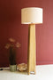 Wooden Floor Lamp with Fabric Shade | Island Decor | Lighting