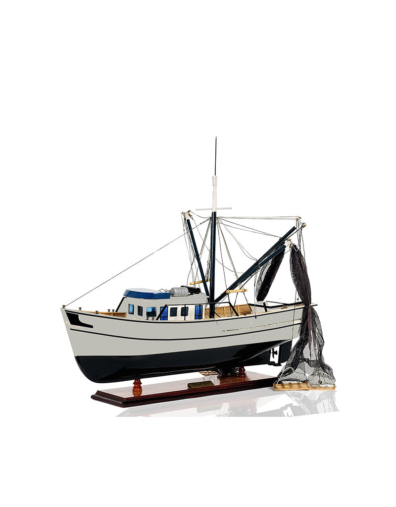Authentic Wooden Shrimp Fishing Boat Model Model Boats,, 41% OFF